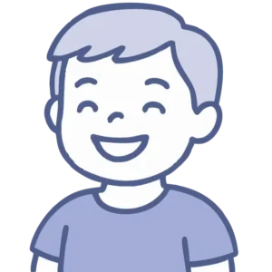 Illustration of a child smiling with the teeth and jaw visible